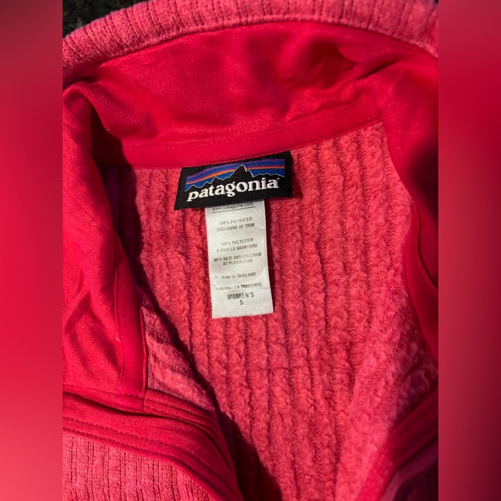 Patagonia Better Sweater Ribbed Marsupial 1/2 Zip Mock Neck ‘Jeweled Berry’ Sz S - Picture 8 of 13